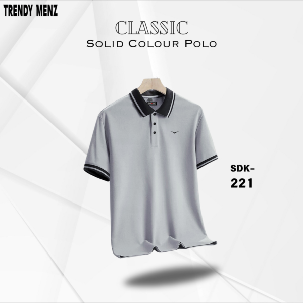 Classic Solid Color Polo Shirt- SDK-221