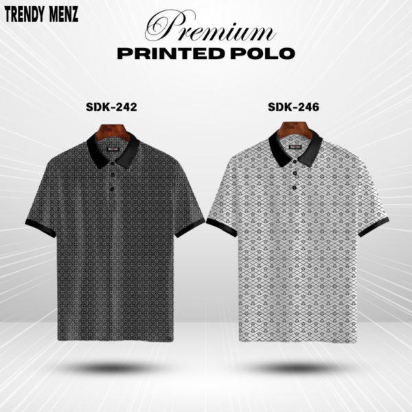 Premium Printed Summer Collcetion Polo - SDK-242 SDK-246