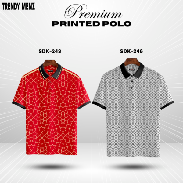 Premium Printed Summer Collcetion Polo- SDK-243 SDK-246