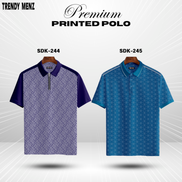 Premium Printed Summer Collcetion Polo- SDK-242 SDK-244 SDK-245