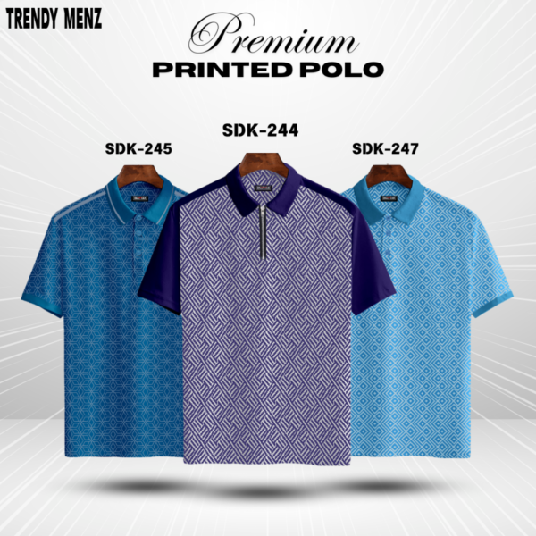 Premium Printed Summer Collcetion Polo- SDK-244 SDK-245 SDK-247