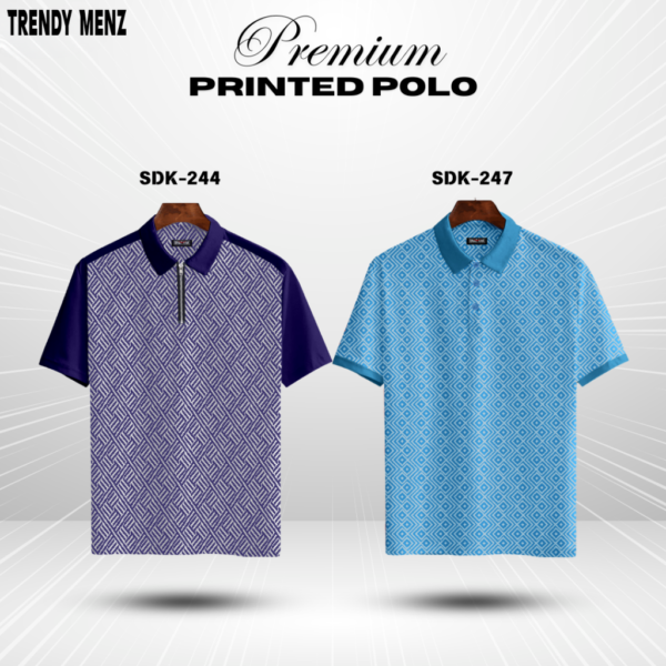 Premium Printed Summer Collcetion Polo- SDK-244 SDK-247