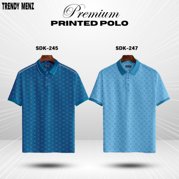 Premium Printed Summer Collcetion Polo- SDK-245 SDK-247